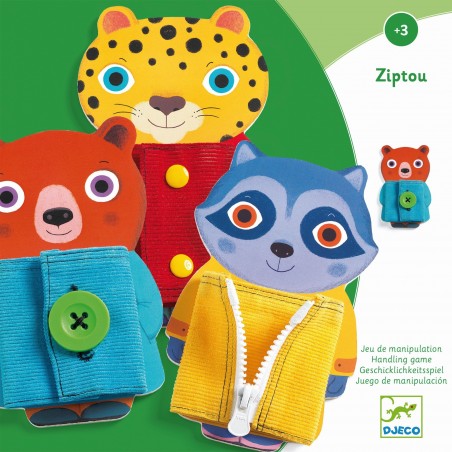 Ziptou - jeu de manipulation de fermeture - Djeco