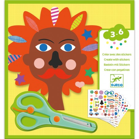 Stickers - Apprendre à découper - Coiffeur - Djeco