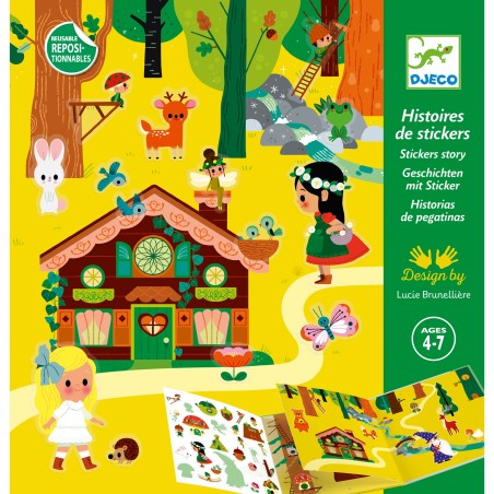 Stickers repositionnables La forêt magique - Djeco