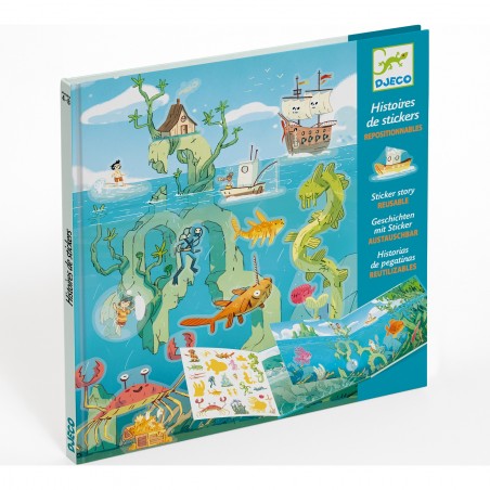 Stickers repositionnables - Les aventures en mer - Djeco