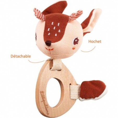 Stella hochet en bois éco - Lilliputiens