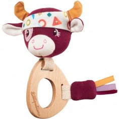 Vache Rosalie - hochet en bois éco - Lilliputiens 2