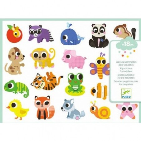 Grandes gommettes pour les petits - Bébés Animaux