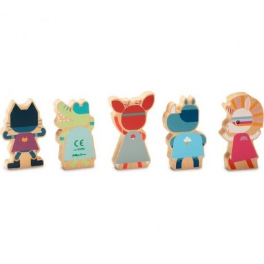 Figurines en bois supers héros - Lilliputiens