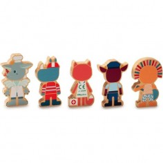Figurines en bois supers métiers - Lilliputiens 2