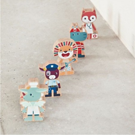 Figurines en bois supers métiers - Lilliputiens