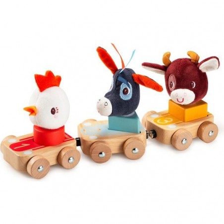 Petit train à tirer - Thème de la Ferme - Lilliputiens