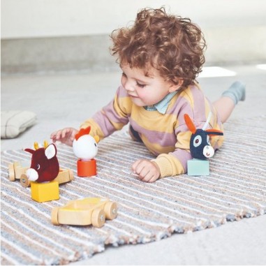 Petit train à tirer - Thème de la Ferme - Lilliputiens