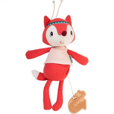 Peluche Musicale cotion bio : Alice la renarde - Lilliputiens