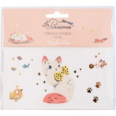 Tatouages chat les parisiennes - Moulin Roty