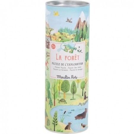Puzzle explorateur la forêt 96 pièces - Moulin Roty