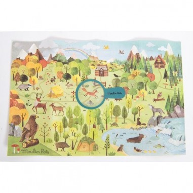 Puzzle explorateur la forêt 96 pièces - Moulin Roty