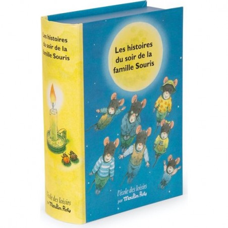 Lampe à histoires livre La famille Souris Ecole des loisirs - Moulin Roty