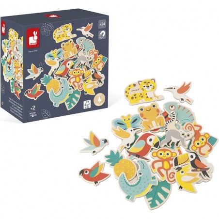 Magnets tropicaux 24 pièces Tropik - Janod
