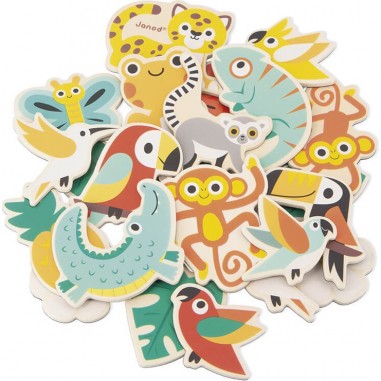 Magnets tropicaux 24 pièces Tropik - Janod
