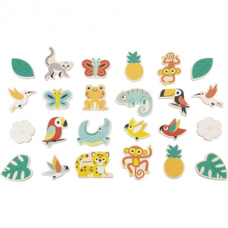 Magnets tropicaux 24 pièces Tropik - Janod