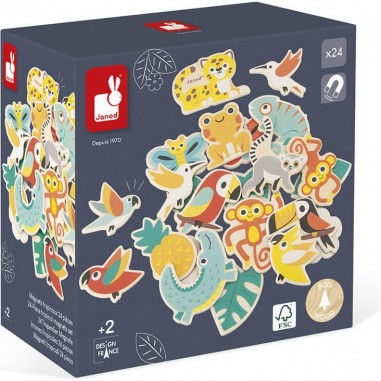 Magnets tropicaux 24 pièces Tropik - Janod