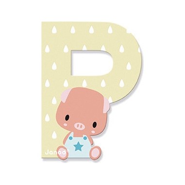 Lettre P en bois Pure - Janod