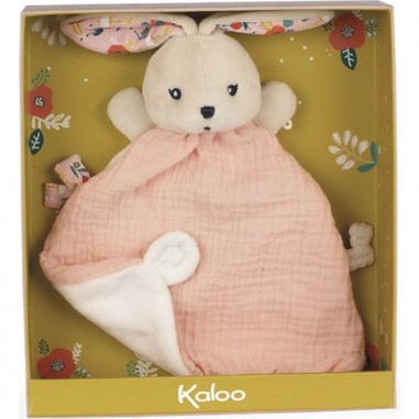 Doudou lapin Rose Coquelicot - K'Doux - Kaloo